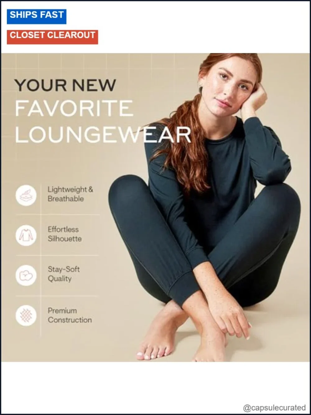 Ultra Soft Dream Jersey 2-Piece Lounge Set – Long Sleeve Top & Jogger Pants
